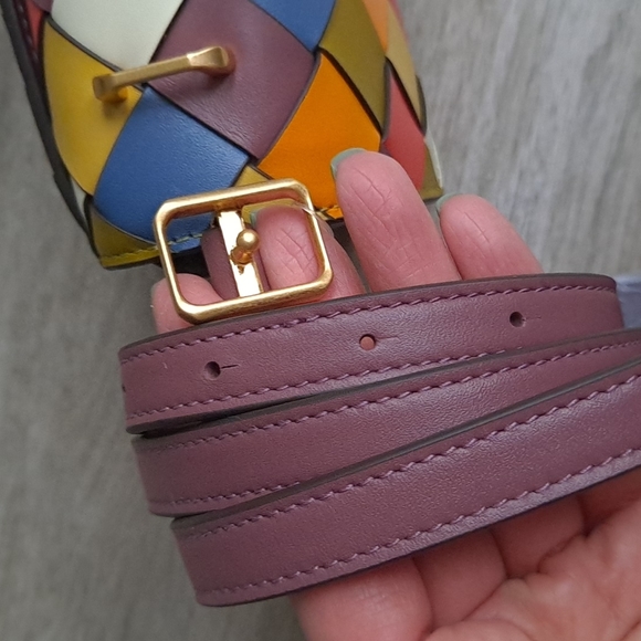 NWT Tory Burch Eleanor Woven Convertible Bag - Picture 8 of 16